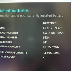 ☆第11世代Corei7☆ 英字キーボード メモリ16GB DELL F26 (あっ