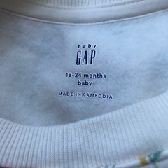 子供服baby GAP 花柄上下セットアップ 18-24ヶ月　80センチの画像