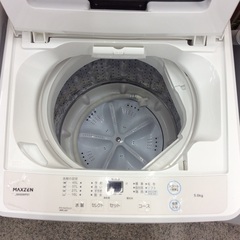【シンプルなデザイン】5.0kg全自動洗濯機 maxzen ﾏｸｽｾﾞﾝ　JW50WP01 5.0kg 2022年製:ホワイトの画像