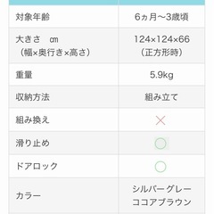 ソフトベビーサークルSの画像