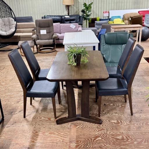 A1645 ?配送♻️設置可能‼️カリモク　家具 チタノ5点セットダイニングテーブルセット