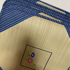 ゴザ 座布団  5枚セット 紫陽花柄の画像