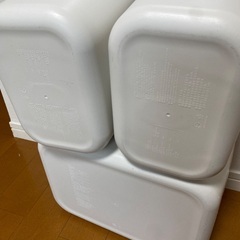 無印良品　やわらかポリエチレンボックス　3点　衣類ケース　収納ボックス　小物収納キッチン収納　MUJIの画像