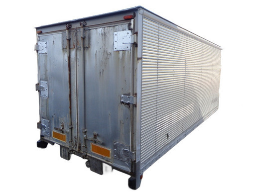 トラックコンテナ 箱 5550x2280x2360 横扉付 アルミバン 冷凍冷蔵 保冷 倉庫 物置 ガレージ コンテナハウス 愛媛より