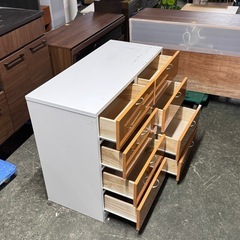 A1647🌟配送♻️設置可能‼️ 4段2例チェスト家具収納依頼タンス幅98cm🌟の画像