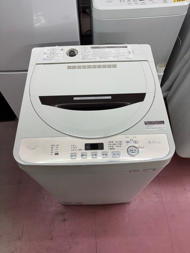 オススメ】SHARP 全自動洗濯機6kg ES-GE6D-T (えみ) 八戸の生活