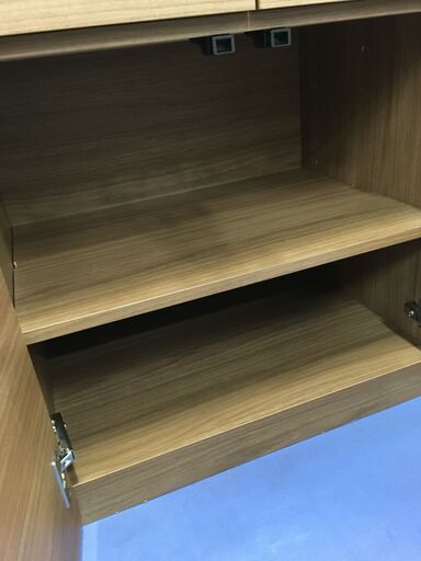 ☆リユースのサカイ横浜南店☆YM1528 食器棚 ダークブラウン W57×D45 