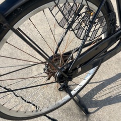 26インチママチャリ自転車🚲　　自家塗装ありの為、画像よく見て応募下さい🙇　　　　　乗れれば良い！人向けかな？😅の画像