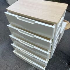 【リサイクルショップどりーむ天保山店】No.4461 ５段収納 衣装収納 収納家具 箪笥 洋服ダンスの画像