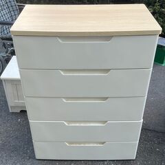 【リサイクルショップどりーむ天保山店】No.4461 ５段収納 衣装収納 収納家具 箪笥 洋服ダンスの画像