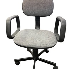 グレー L字型パソコンデスク チェア付の画像