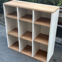 【リサイクルショップどりーむ天保山店】No.4463 棚 収納家具 木製 ９か所収納の画像