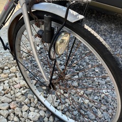 26インチ　ギア付きママチャリ🚲　自家塗装あり！見た目を気にしない人向けかな？😅の画像
