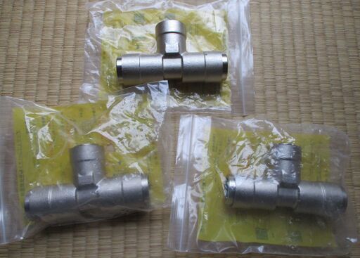 ☆日立金属 HITACHI プッシュインパクト継手接続要領15A 20A×20A WO LPガス用 3個セット◆ひょうたん印