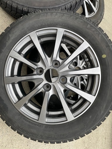 14インチ タイヤ＆ホイールセットブリザック VRX 155/65R14 エクシーダーメタリックグレー 14インチ タイヤ＆ホイールセットブリザック VRX 155/65R14 エク