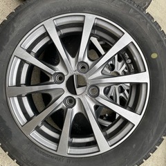 14インチ タイヤ＆ホイールセットブリザック VRX 155/65R14 エクシーダーメタリックグレーの画像