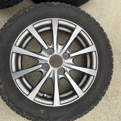 14インチ タイヤ＆ホイールセットブリザック VRX 155/65R14 エクシーダーメタリックグレーの画像