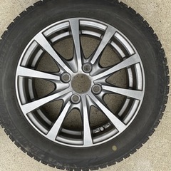 14インチ タイヤ＆ホイールセットブリザック VRX 155/65R14 エクシーダーメタリックグレーの画像