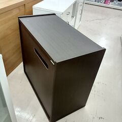 リユースのサカイ栃木店★ジモティ割あり★  収納棚 ダークブラウン W84.5×D45×H85 クリーニング済み TC11094の画像