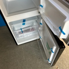 お買得☆美品☆オーヤマ☆2ドア☆87L☆ブラック色☆激安冷蔵庫☆の画像