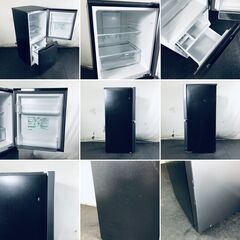 ID:rg221039 アクア AQUA 冷蔵庫 一人暮らし 中古 2023年製 2ドア 135L ダークシルバー ファン式 右開き AQR-14P(DS)  【リユース品：状態C】【送料無料】【設置費用無料】の画像