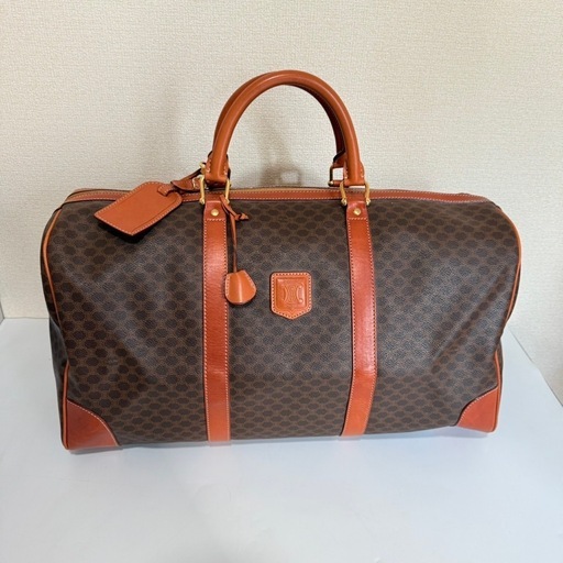 本日限定価格　セリーヌ　ボストンバッグ　大容量　マカダム　トリオンフ　南京錠 本日限定価格 セリーヌ ボストンバッグ マカダム柄 南京錠