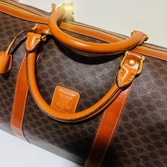 CELINE セリーヌ マカダム トリンオンフ ボストンバッグ 大容量 南京錠の画像