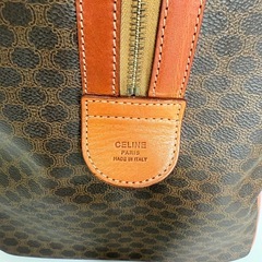 CELINE セリーヌ マカダム トリンオンフ ボストンバッグ 大容量 南京錠の画像