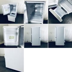 ID:rg221037 シャープ SHARP 冷蔵庫 一人暮らし 中古 2017年製 2ドア 137L ホワイト ファン式 両方開き SJ-GD14C-W  【リユース品：状態B】【送料無料】【設置費用無料】の画像