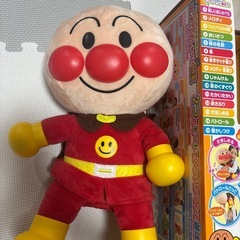はじめてのおしゃべりDX　アンパンマンぬいぐるみ 約30cm　箱付き
の画像