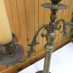 アンティーク調 ３灯キャンドルホルダー キャンドルスタンド 燭台 蝋燭立て レトロ オブジェ 中古 札幌市厚別区 厚別店の画像