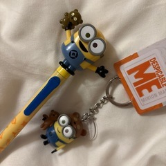 新品　ミニオン　ボールペン　キーホルダーの画像