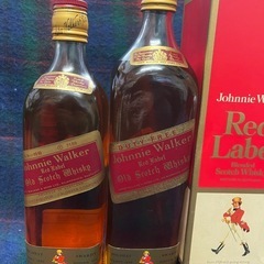 古酒【未開栓品】ジョニーウォーカー　赤ラベル750ml + 1Lの画像