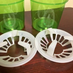 ヒヤシンス等 水耕栽培用プラ容器 2個セットの画像