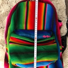 美品レインボーアジアンリュックの画像