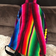 美品レインボーアジアンリュックの画像