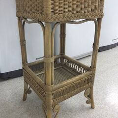 KAZAMA 籐の家具 蓋付きバスケット 収納ラック 収納家具 ラタン カザマ☆ 札幌市 北区 屯田 の画像
