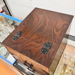 鏡台　欅？　中桐　小引き出し　古道具の画像