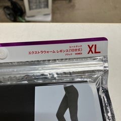 石2510-328 ユニクロ ヒートテック レディース エクストラウォーム レギンス 10分丈 ブラック XLサイズ 未開封品の画像