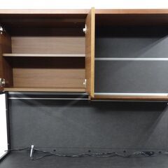 美品　シギヤマ家具工業　ROOK 140 KB COUNTER ルーク　食器棚　キッチンボード レンジ台 レンジボード ブラウン  木目　の画像