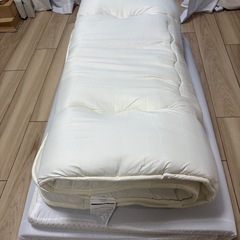 タイトル： 二重マットレスセット（外側8割新・内側6割新・カバー取り外し可）の画像