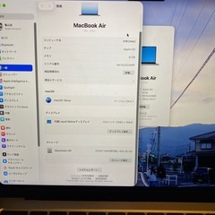 MacBook Air M2 512GBもでるモデルの画像