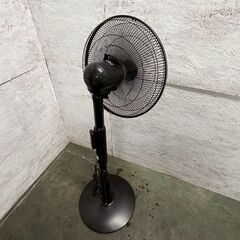 【U-ING】 ユーイング 扇風機 UF-FR40M 40cm 3枚羽 2019年製 リモコン付き 動作確認済み フロア扇 ブラック A0654の画像