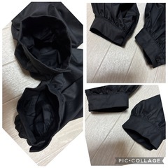 バルーンスリーブ スキッパー ノーカラー ブラウス 黒 M クリーコンフォルトの画像