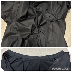 バルーンスリーブ スキッパー ノーカラー ブラウス 黒 M クリーコンフォルトの画像