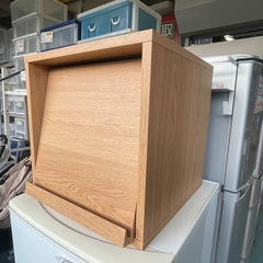【リサイクルサービス八光】幅40㎝　ダークブラウン　キューブボックス　フラップ扉の画像