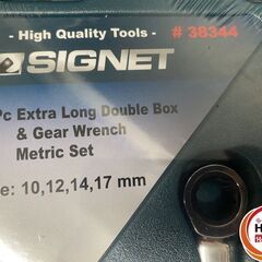 【久留米】【引き取り限定】【未使用品】SIGNET シグネット 38344 超ロングストレートメガネギアレンチセット 4Pc サイズ:10,12,14,17mm (38310,38312,38314,38317)の画像