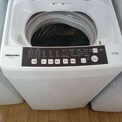 ★リユースのサカイつくば店★TK6867 Hisense 洗濯機 HW-T55C 5.5kg 18年製 動作確認／クリーニング済み　【リユースのサカイつくば店】 の画像
