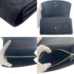 ルイヴィトン LOUIS VUITTON 長財布 マヒナ ポルトフォイユ イリス M60143 ブラックの画像