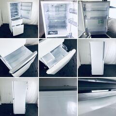 ID:rd23947 【自社配送エリア内限定】三菱 MITSUBISHI 冷蔵庫 ファミリー 中古 2016年製 3ドア 335L ホワイト ファン式 右開き MR-C34Z-W1  【リユース品：状態B】【送料無料】【設置費用無料】の画像